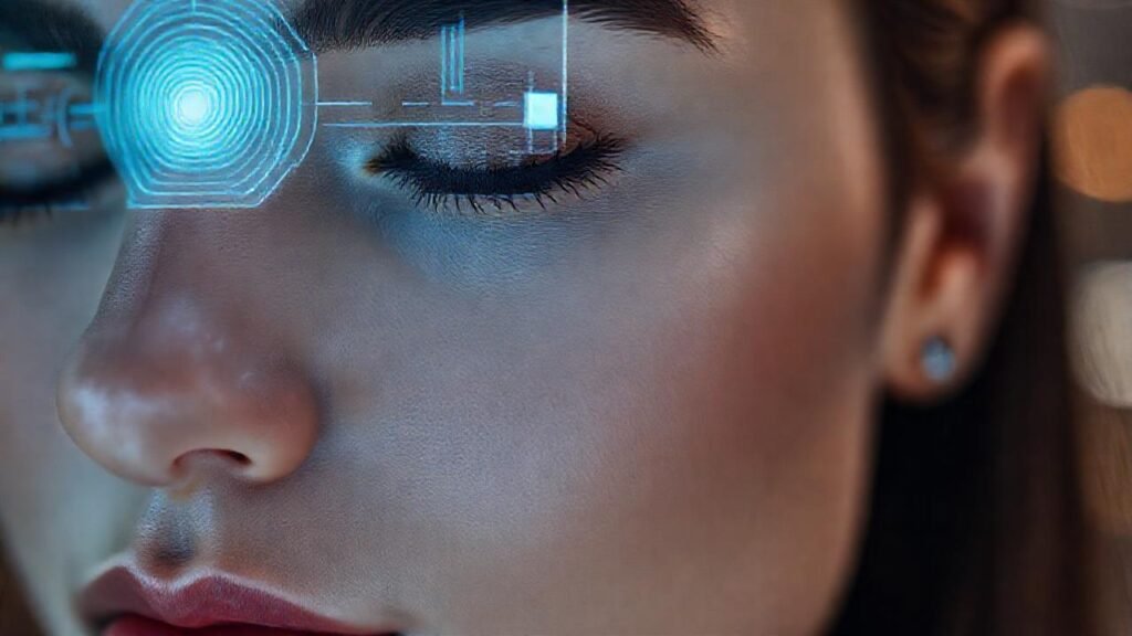 Tecnología moderna protege una expresión serena