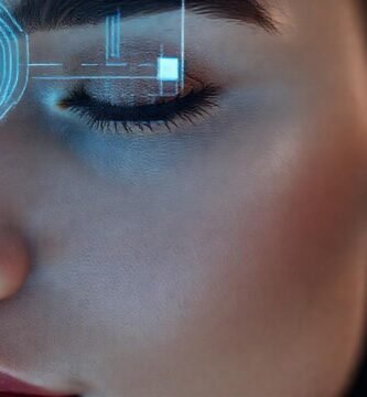 Tecnología moderna protege una expresión serena