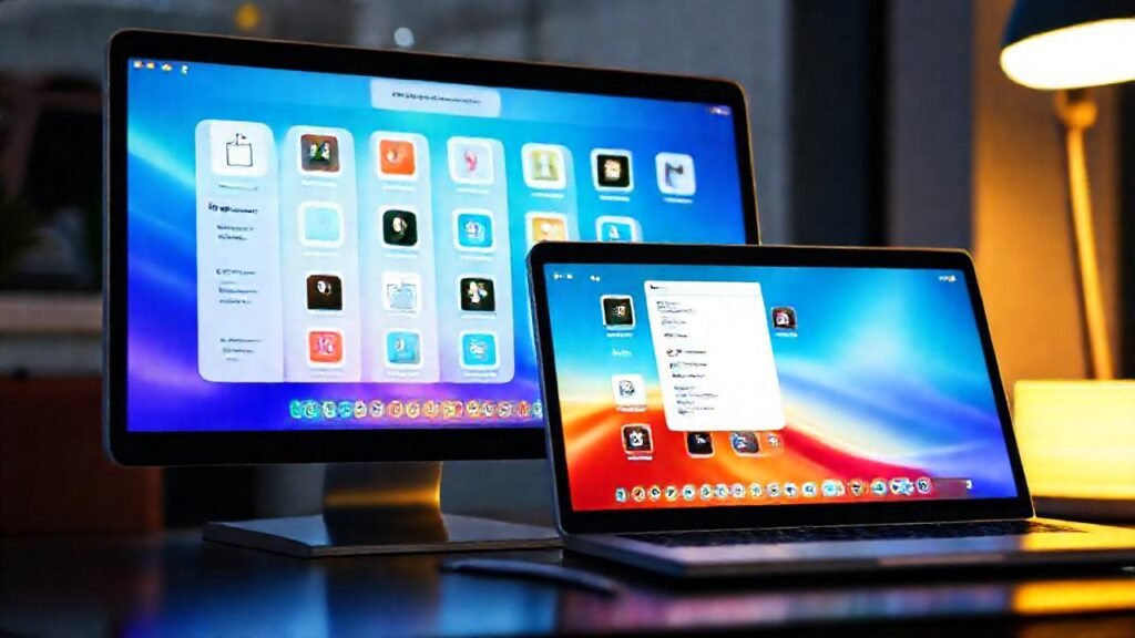 Tecnología moderna inspira productividad profesional