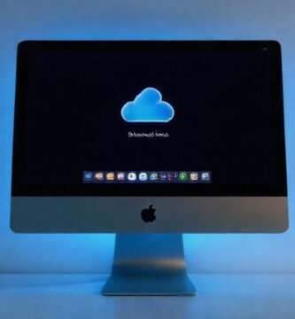 iMac elegante y sincronizado visualmente tranquilo