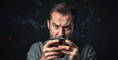 El hombre frustrado experimentó una falla digital