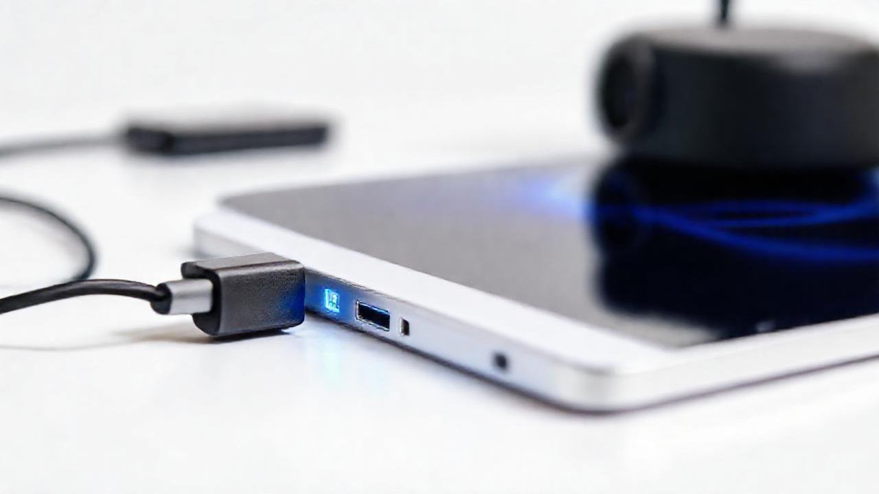 iPad moderno con iluminación profesional