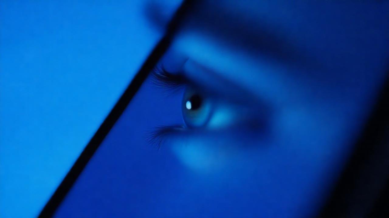 Ojo enfocado en tranquilidad digital
