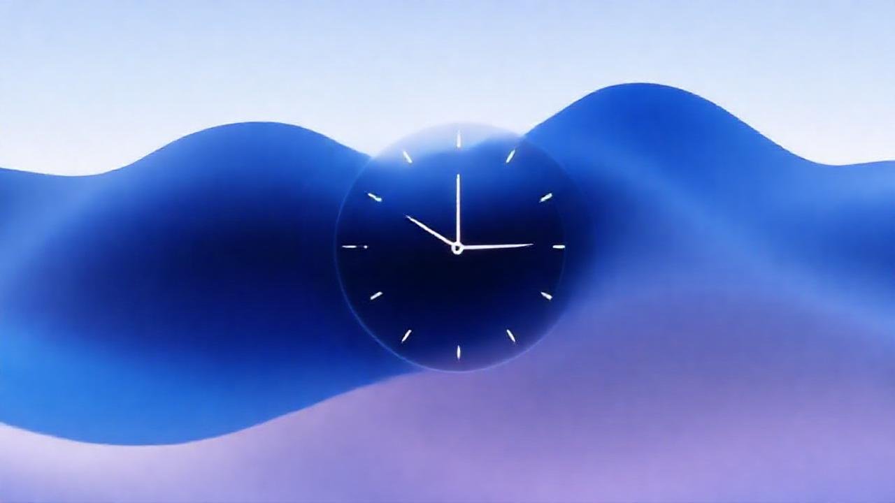 Una interfaz minimalista y azul serena