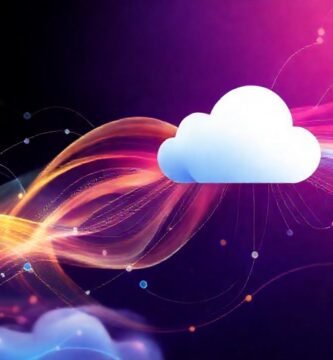 iCloud presenta datos digitales vibrantes y fluidos