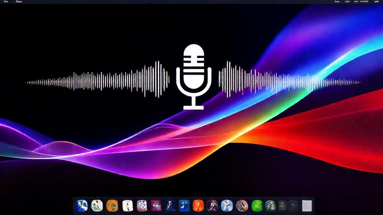 Micrófono digital muestra ondas sonoras vibrantes