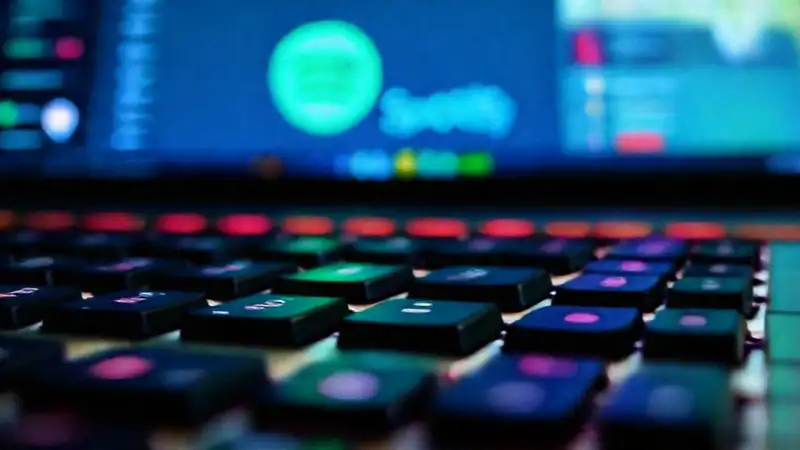 Teclado Spotify: diseño moderno y colorido