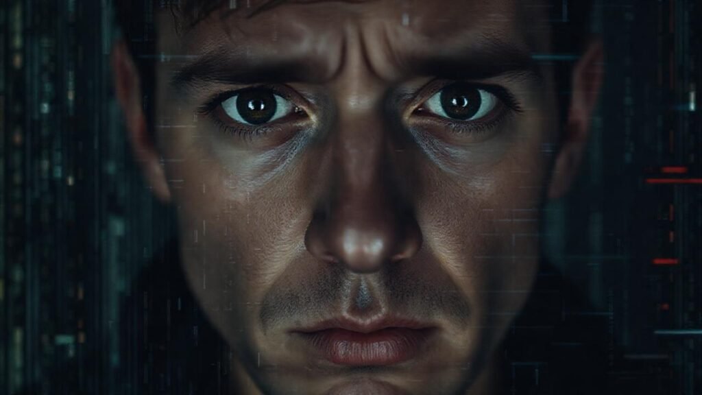 Cara humana distorsionada