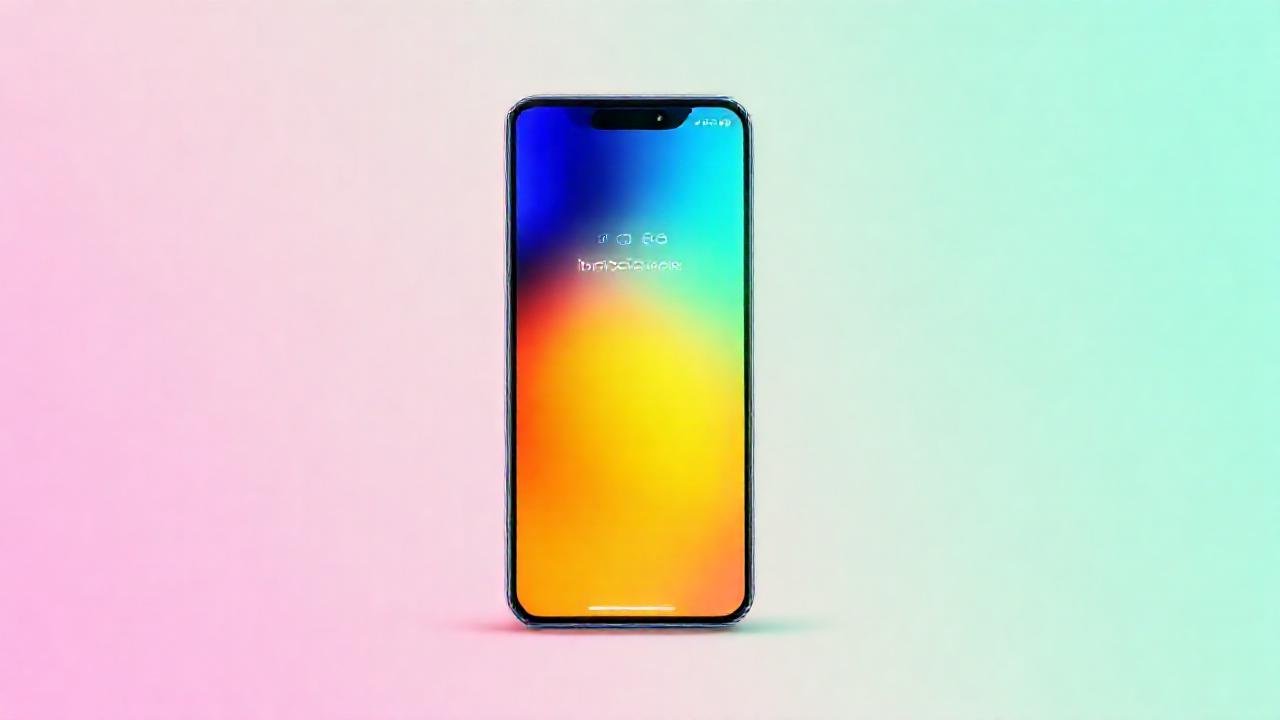 iPhone moderno: diseño digital limpio y simple