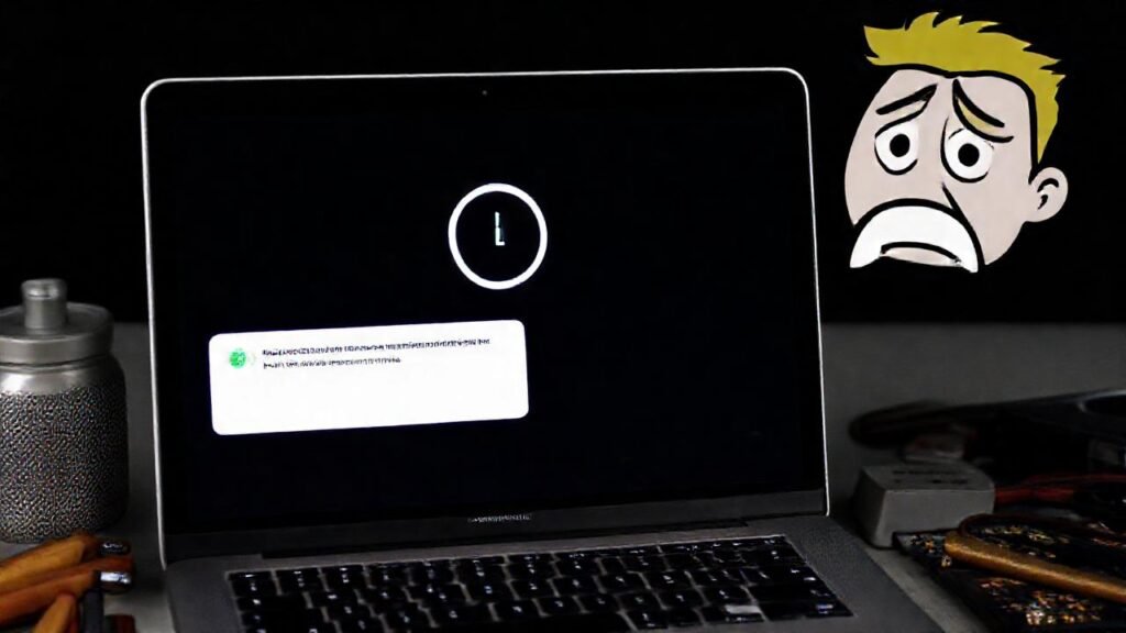 El MacBook necesita reparación técnica urgente