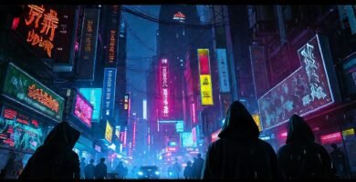 Ciudad cyberpunk