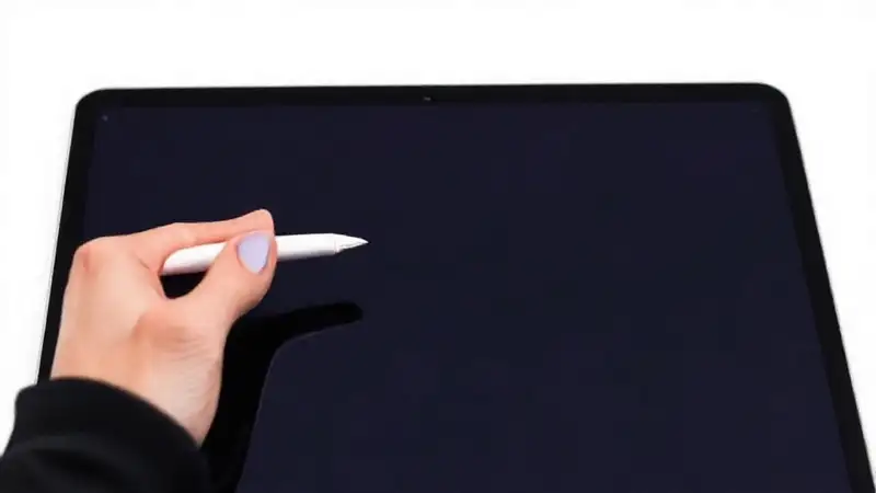 Apple Pencil 3 empareja iPad Pro minimalista