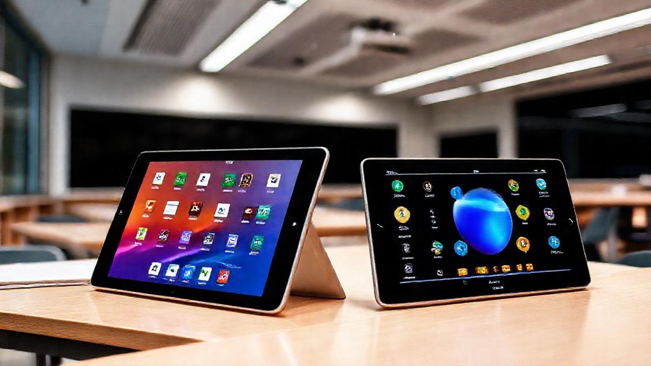 Tabletas digitales comparan aprendizaje moderno