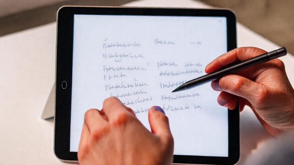Apple Pencil crea notas vibrantes y enfocadas