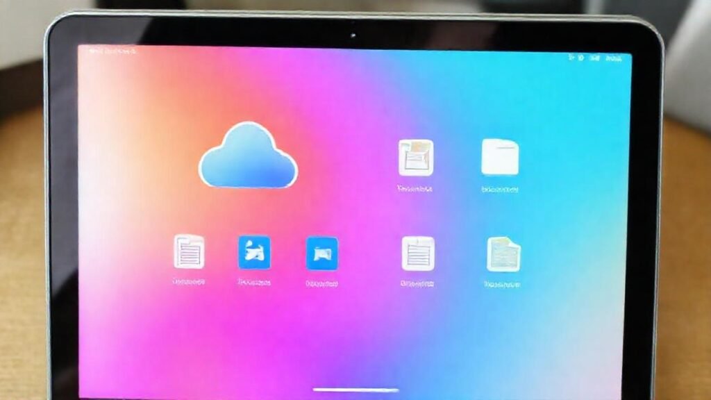 Interfaz de iCloud moderna y atractiva