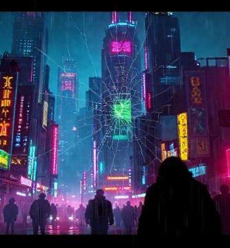 Ciudad cyberpunk digital