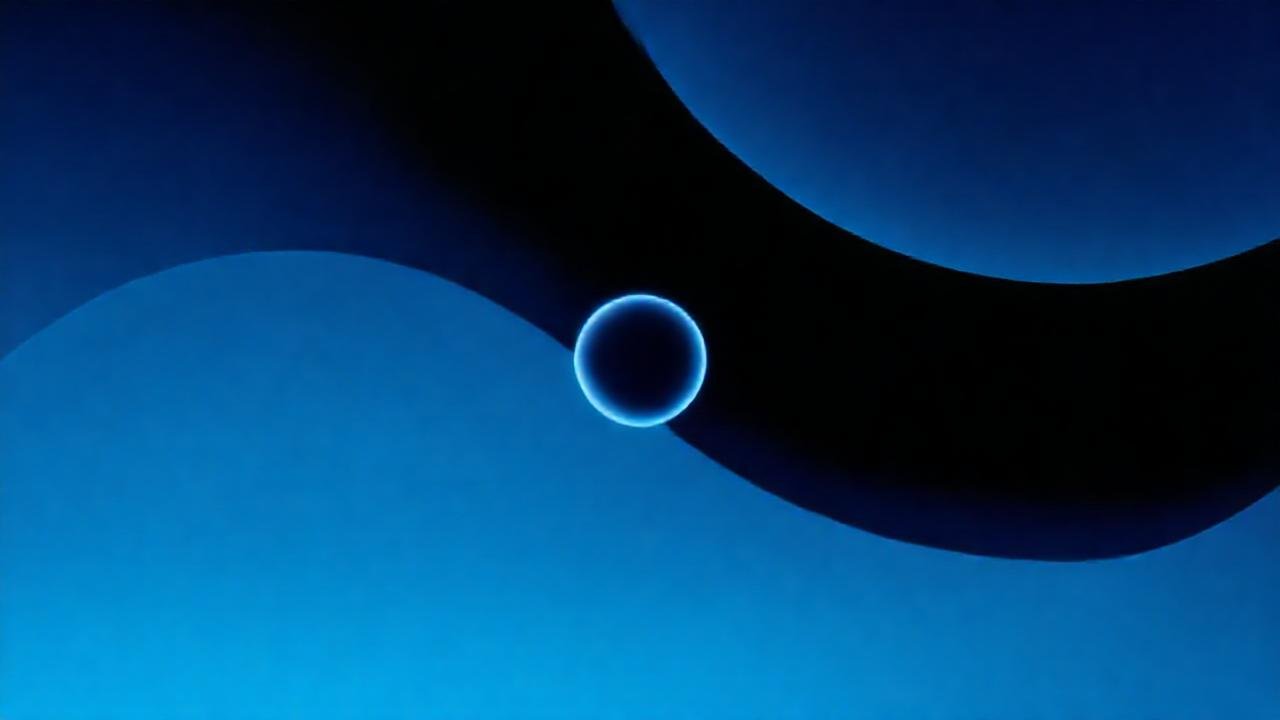 Interfaz minimalista azul ofrece calma digital