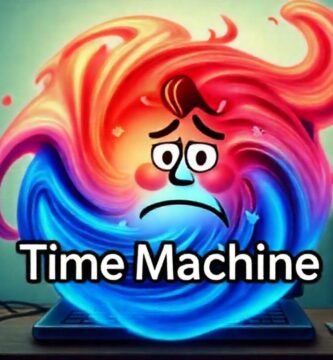 Una máquina del tiempo muestra datos caóticos