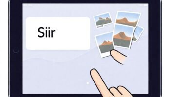 iPad con Siri muestra fotos flotantes
