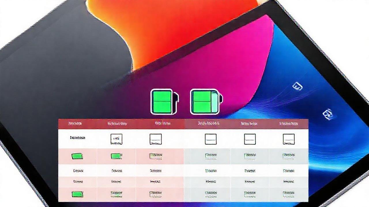 Comparación de tabletas modernas y elegantes