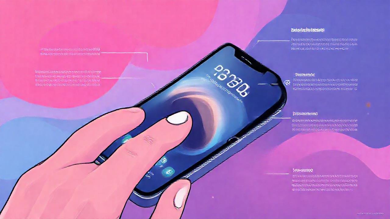 El iPhone moderno es una ilustración tecnológica