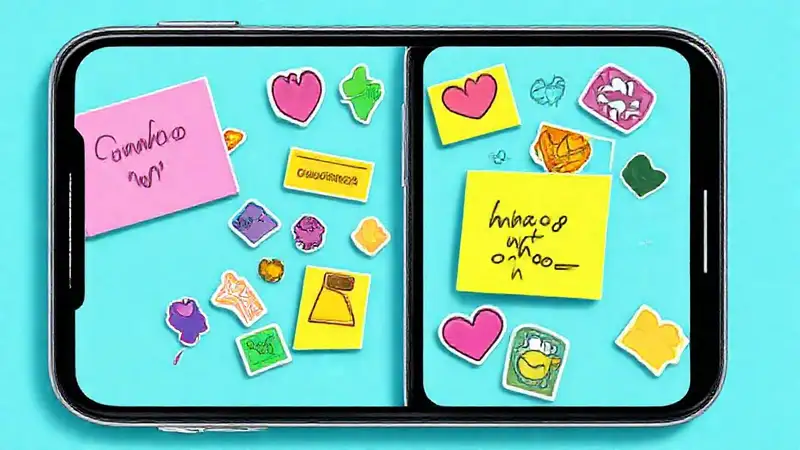 Un smartphone alegre y colorido