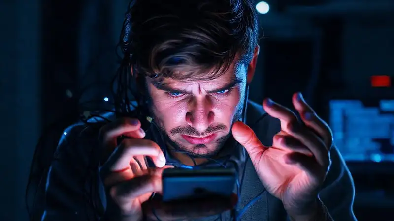 Un teléfono roto causa frustración digital