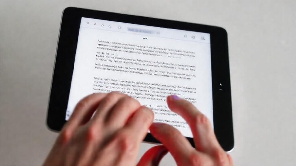 iPad facilita la edición profesional de textos