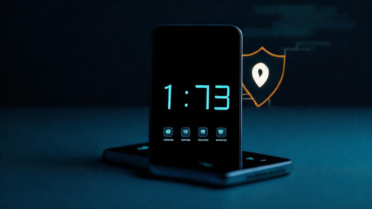 Un reloj digital moderno y discreto