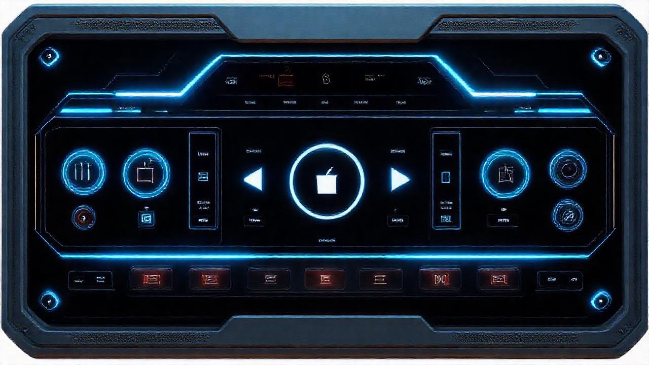 Panel futurista controla la unidad digital