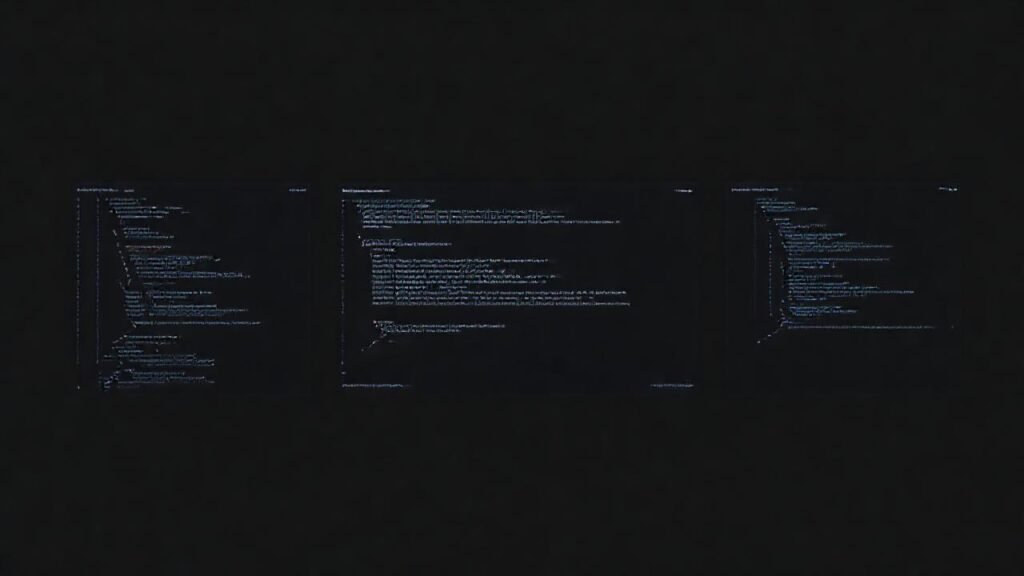 Interfaz oscura y elegante digitalmente minimalista