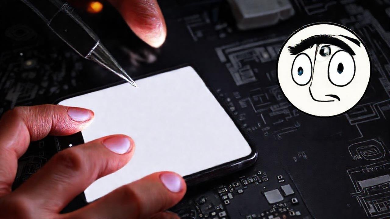 El técnico reparó el iPhone frustrado