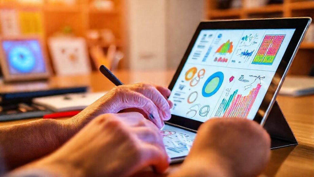 iPad y diseño moderno para aprender