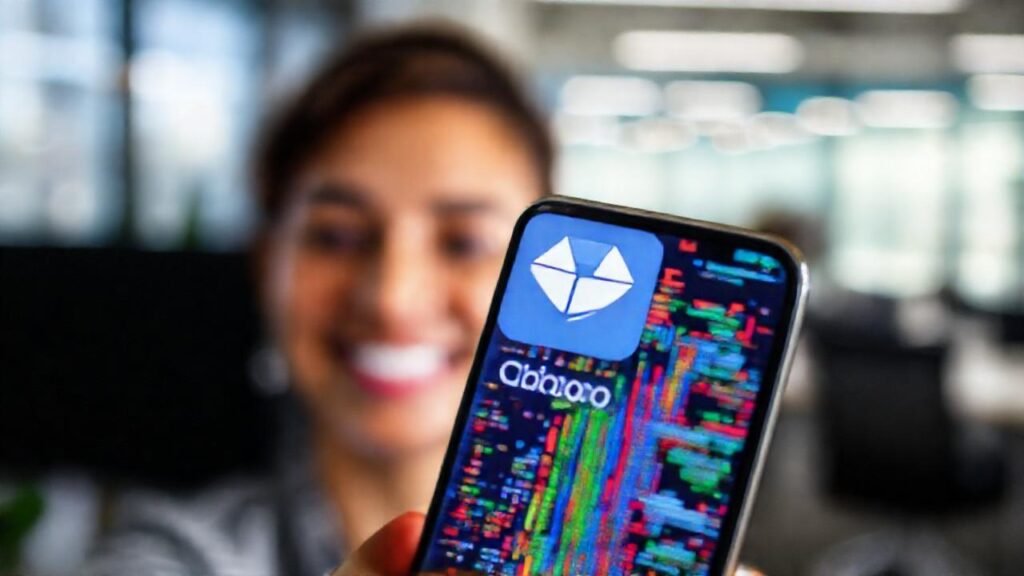 Un dispositivo iOS comparte datos visualmente