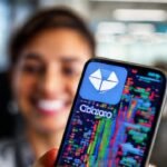 Un dispositivo iOS comparte datos visualmente