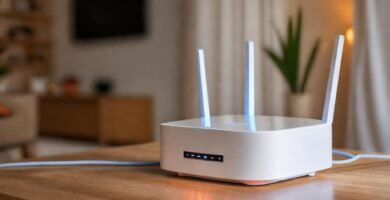 Un router limpio ofrece conexión digital fácil