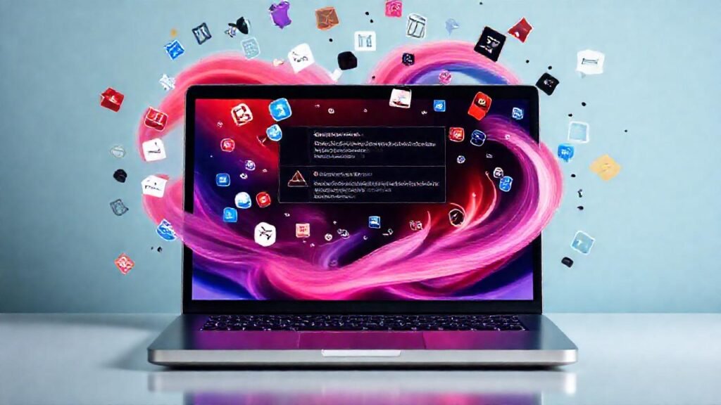 La laptop frustrante necesita una solución clara