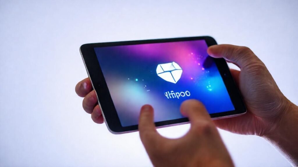 Manos modernas comparten datos digitales