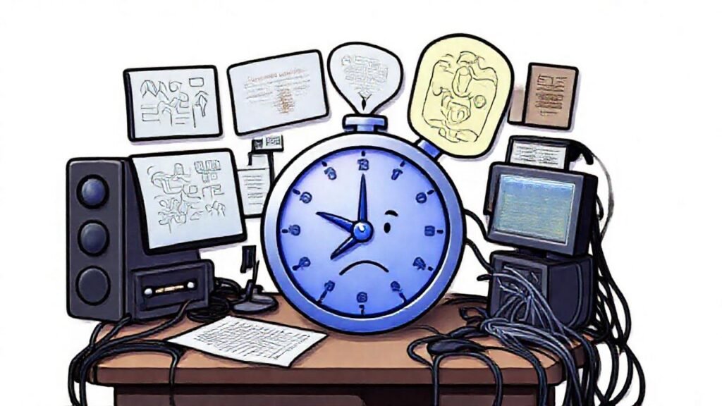 La máquina del tiempo crea un caos digital