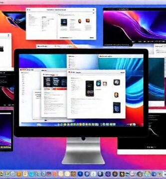 Mac moderno: caos colorido y organizado