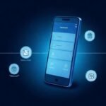 Un smartphone presenta un diagrama de respaldo
