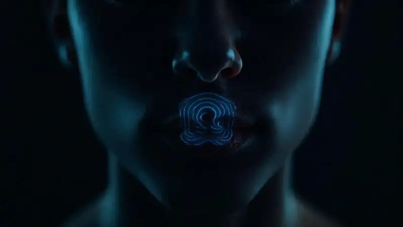 iPhone futurista: rostro preocupado