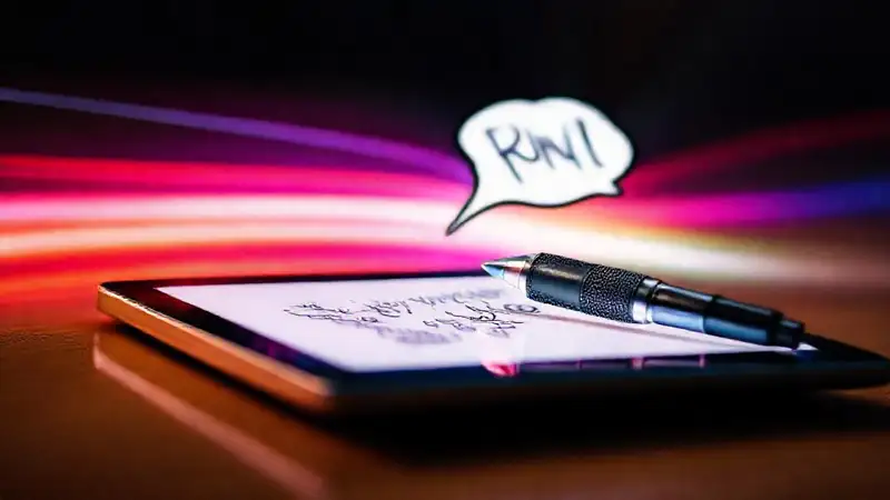 iPad moderno: creatividad digital, rápida y brillante