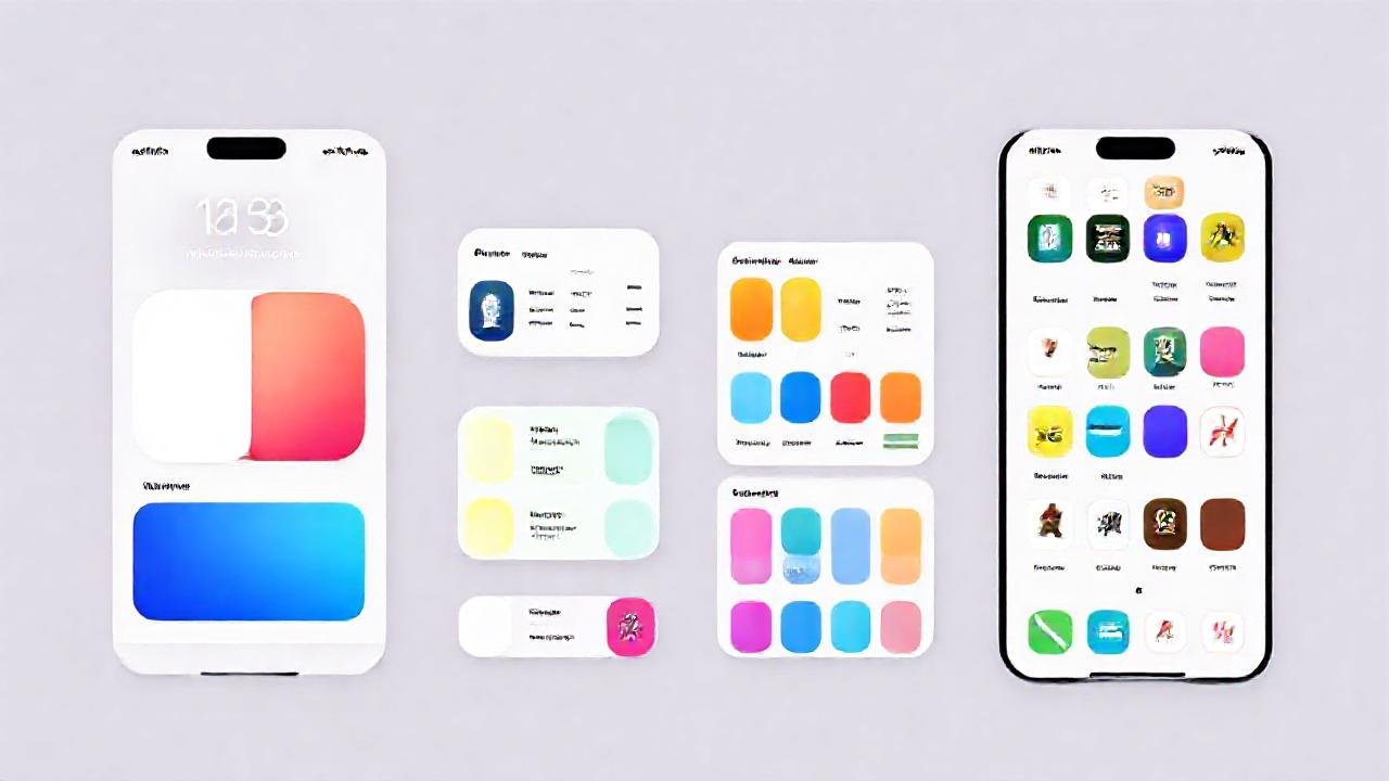 iOS ofrece widgets personalizados y coloridos