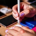 Lápiz Apple y accesorios modernos