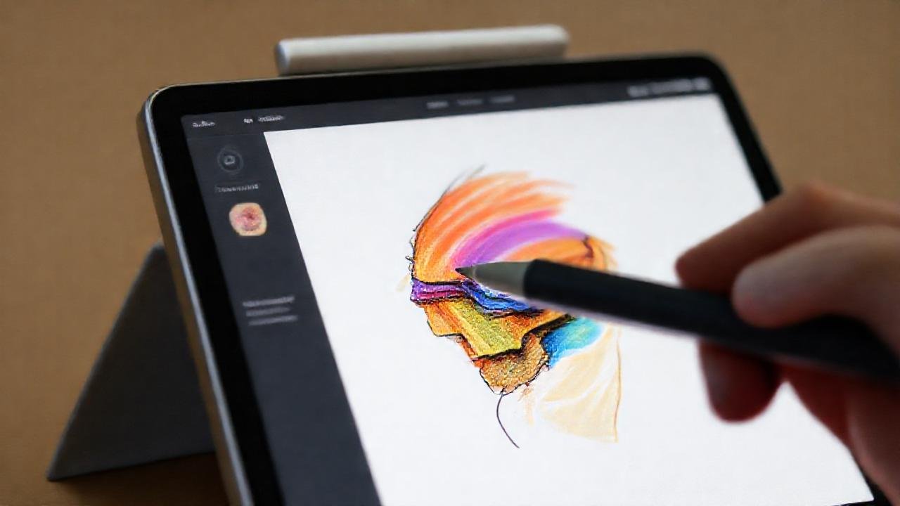 iPad Pro crea arte digital vibrante
