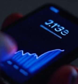 Gráfico de iOS muestra tiempo digital