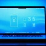 Mac brillante muestra interfaz digital limpia