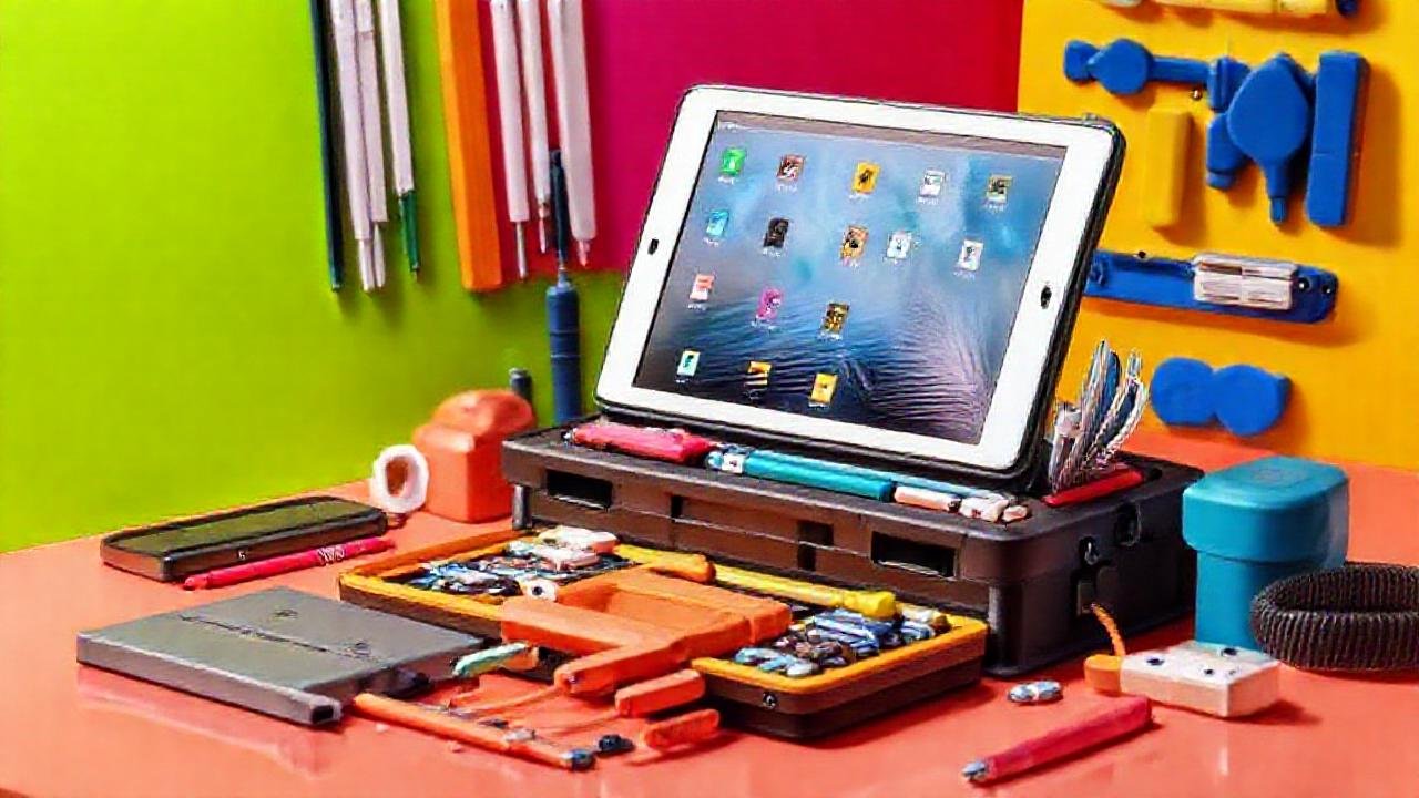 Accesorios iPad: diseño técnico y colorido