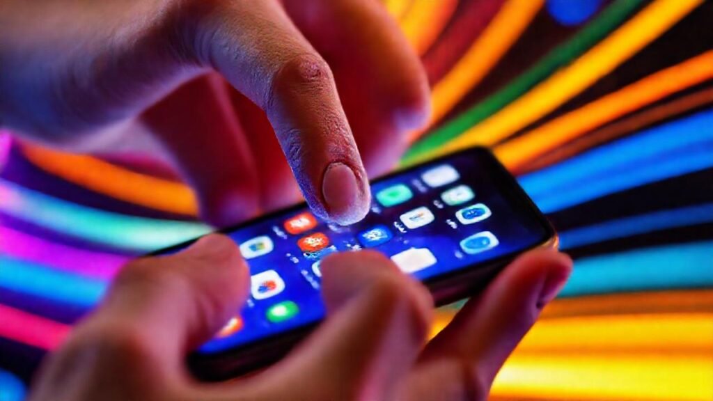 El iPhone muestra una interfaz vibrante